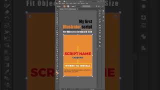 My first Illustrator Script adobeillustrator illustrator shorts [upl. by Ecined]