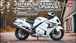 Hayabusa Exhaust Upgrade Swapping to Brocks Performance Exhaust 🔥 [upl. by Niall214]