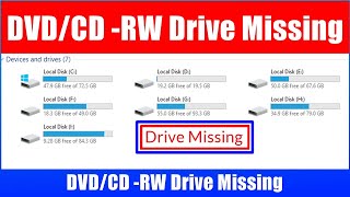 Fix DVD drive Missing From File Explorer DVD Drive Missing windows 10 11 cd dvd not detected in pc [upl. by Aw]