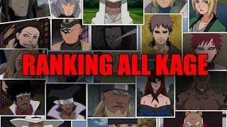 Ranking All Kage from Weakest to Strongest [upl. by Farmelo]