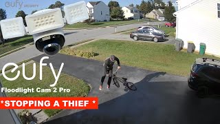 How To Catch A Thief  Eufy Floodlight Cam 2 Pro [upl. by Suraved501]