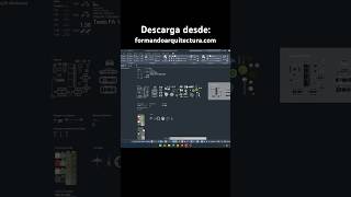 Descarga Bloques de AutoCAD y mucho más recursos en Formando Arquitectura [upl. by Andrey]