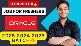 Oracle Hiring 2025 2024 2023 Batch  Job for Freshers  Apply Now job softwaredeveloper hiring [upl. by Krigsman]