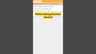 Python String Methods Series day2python programming coding [upl. by Katt]