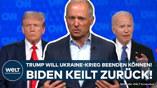 TVDUELL Ukraine Trump tönt quotWerde Krieg vor Amtsantritt beigelegt habenquot Biden quotSucker Loserquot [upl. by Enaywd255]