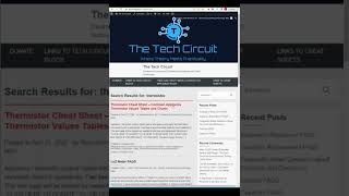 Appliance Thermistor Temperature Resistance Charts and Graphs [upl. by Odilia]