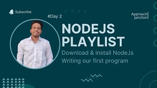 NodeJs 2  Install NodeJs NPM and Running first program  nodejs [upl. by Iroc]