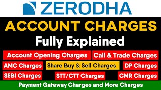 Zerodha Brokerage Charges  Zerodha Brokerage Calculator  Charges for Buy and Sell Stock in Zerodha [upl. by Marilee]