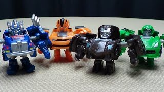 Takara Q Transformers OPTIMUS PRIME BUMBLEBEE LOCKDOWN CROSSHAIRS EmGos TF Reviews N Stuff [upl. by Resee]