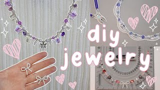 DIY ♡ aesthetic ♡ jewelry  EASY  BEGINNER FRIENDLY [upl. by Killen126]