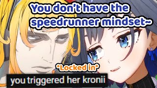 Kronii INSTANTLY Regrets Triggering Kaela by Saying That She Doesnt Have a Speedrunner Mindset [upl. by Ellenhoj]