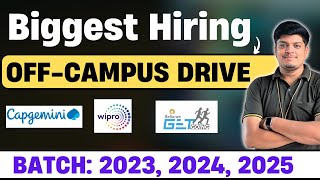 Capgemini Superset Hiring  Wipro Reliance Off Campus Drive 2023 2024 2025 BATCH  Biggest Hiring [upl. by Riorsson]