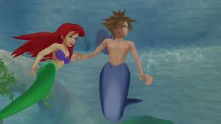 Kingdom Hearts 2 Final Mix  ATLANTICA  SWIM THIS WAY Part 11 of 127 [upl. by Dolorita245]