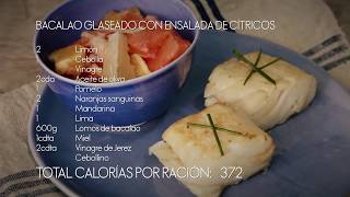 Bacalao glaseado con ensalada de cítricos recetasfácilesELLE  Elle España [upl. by Llechtim]