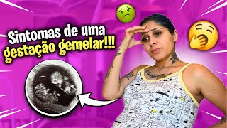 SINTOMAS DE UMA GESTAÇÃO GEMELAR 🩵🩵 [upl. by Asina]