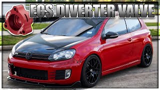 Mk6 Gti Gets ECS VWAudi Atmospheric Diverter Valve Spacer Installed [upl. by Janith]