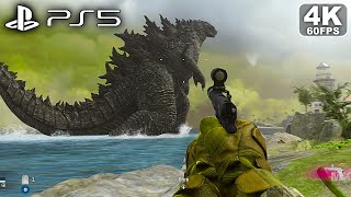 CALL OF DUTY WARZONE Godzilla Vs Kong PS5 Gameplay 4K 60FPS [upl. by Elke]