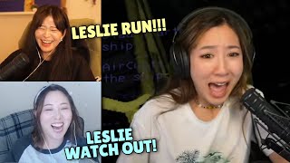 Celine amp Miyoung PRANKS Leslie [upl. by Sirref]