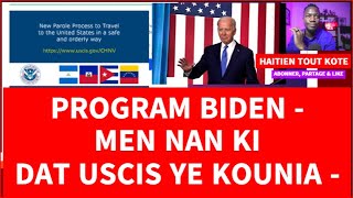 GENYEN 327 000 MOUN KI APROUVE NAN PROGRAM BIDEN uscis biden haiti immigration pwogrambiden [upl. by Akirat229]