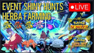 EVENT OUTBREAK SHINY HUNTING  HERBA MYSTICA FARMING  DUAL SCREEN  Pokemon Scarlet amp Violet [upl. by Dowell652]