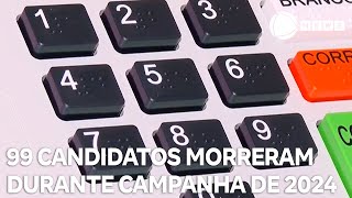 Quase 100 candidatos morreram durante campanha eleitoral de 2024 registra TSE [upl. by Osugi]