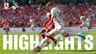 Middlesbrough v Swansea City  Highlights  Mens [upl. by Anigriv947]