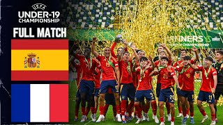 Full Match Spain vs France  U19 Euro Championship game Final  July 28 2024 [upl. by Ennylhsa472]