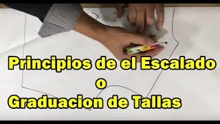 Principios de el Escalado o Graduación de tallas [upl. by Isabel]