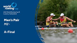 2023 World Rowing Cup III  Mens Pair  AFinal [upl. by Ralli]