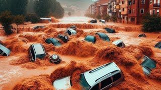 Valencia Spain Disasters  inundaciones en Vinaros Castellon hoy [upl. by Ransome]