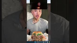 BOMBOCLAAT streamer mukbang food youtuber trending shorts foodlover reaction gluttony [upl. by Eras]