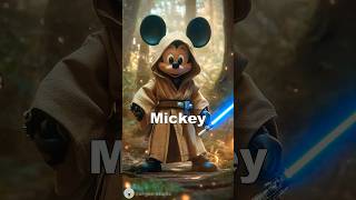 Disney X Star Wars  AI generated  midjourney starwars disney [upl. by Bucella359]