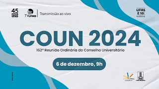 162ª Reunião Ordinária do Conselho Universitário [upl. by Byler]