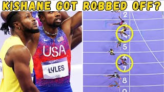 WHY NOAH LYLES WON 100 Meters Men Olympic Final Paris 2024  REACTION [upl. by Aksel]