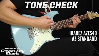 TONE CHECK Ibanez AZES40 Electric Guitar Demo  No Talking [upl. by Patrich]