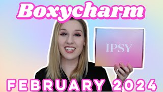 Boxycharm by Ipsy  Unboxing amp TryOn  February 2024 [upl. by Lemor]