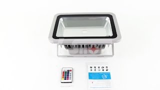 LED Flood light 100W RGB with IR Remote [upl. by Neleh]