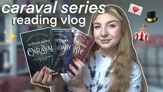 caraval series reading vlog 🎪 new favourite fantasy series nonspoiler reading vlog✨ [upl. by Virgil291]