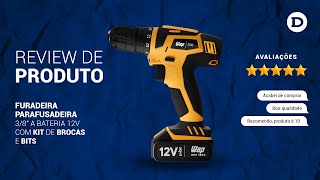 Conheça a Furadeira Parafusadeira 38quot a bateria 12V com kit de brocas e bits  BPF 12K3 da Wap [upl. by Nirrak]