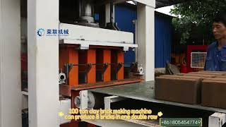 100 ton clay brick making machine can produce 8 bricks in one double rowmachine block [upl. by Marlette]