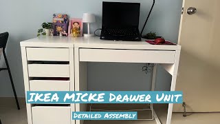 Assembling IKEA’s MICKE Drawer unit ikea ikeabangalore ikeastore [upl. by Ottavia]