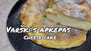 Quick and delicious no flour cheese cake recipe Varškės apkepas be manu [upl. by Eladal]