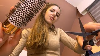 ASMR Fast amp Aggressive Haircut and Hairwash [upl. by Neale358]