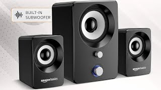 amazon basics Multimedia Speaker  USB Powered  Wired Desktop Speakers with Powerful Bass [upl. by Akinna]