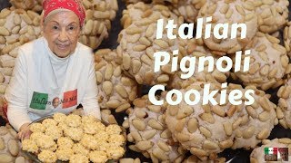 Italian Pignoli Cookies  Baking with Italian MaMa [upl. by Romona]