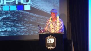 2014 SUP Awards presented by Tommy Bahama Mickey Muñoz Lifetime Achievement [upl. by Etnauj]