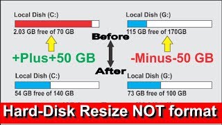 How to Resize Partition windows 7 without Losing data [upl. by Noiramed]