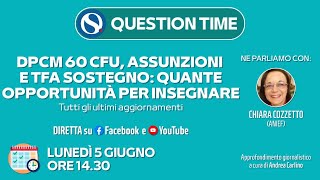 DPCM 60 cfu assunzioni e Tfa sostegno quante opportunità per insegnare [upl. by Moira]