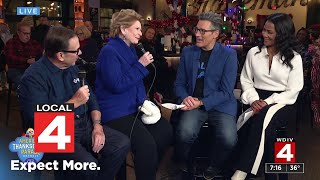 Grand marshal Dan Loepp and Sen Debbie Stabenow join Local 4 ahead of Thanksgiving parade [upl. by Audrit]