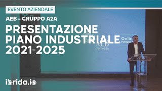 Presentazione Piano Industriale 2021  2025  AEB gruppo A2A [upl. by Ullund]